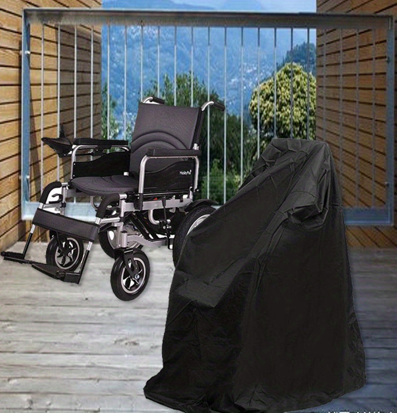  MAHFEI - Funda protectora para silla de ruedas eléctrica,  resistente al agua, ligera, funda protectora para silla de ruedas para  sillas de ruedas manuales y accionadas : Patio, Césped y Jardín