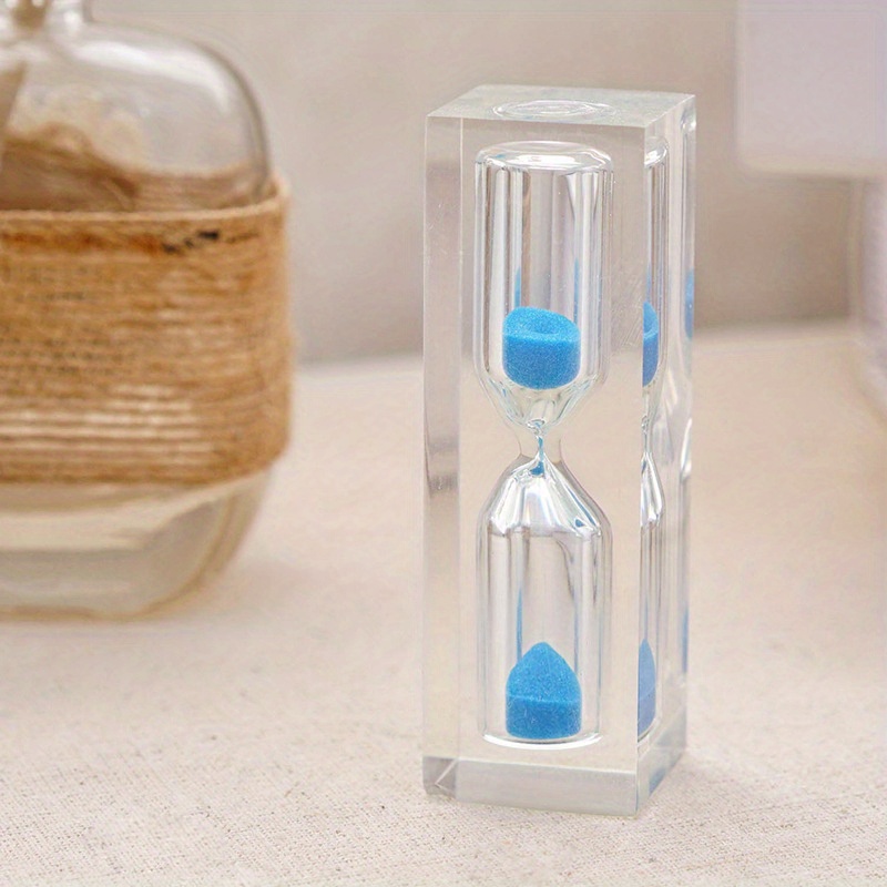 3 Minutes Transparent Hourglass Acrylic Sandglass Colorful Temu
