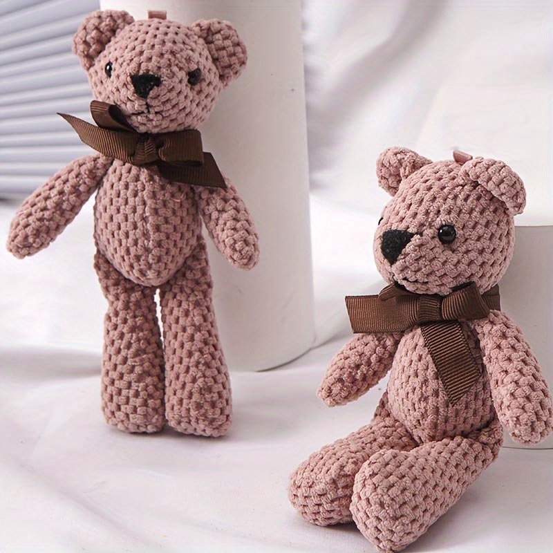 1pc Handmade Stuffed Bear Plush - Realistic 15cm/5.9