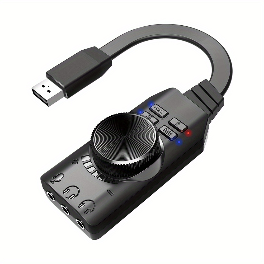 1 Pc Tarjeta De Sonido Externa USB De Audio Digital - Temu Chile