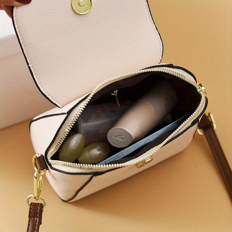 WYAQJLV Pequeñas bolsas cruzadas para mujer, cartera de lujo de cuero  vegano, bolso para teléfono celular, bolso de hombro de diseñador, Café