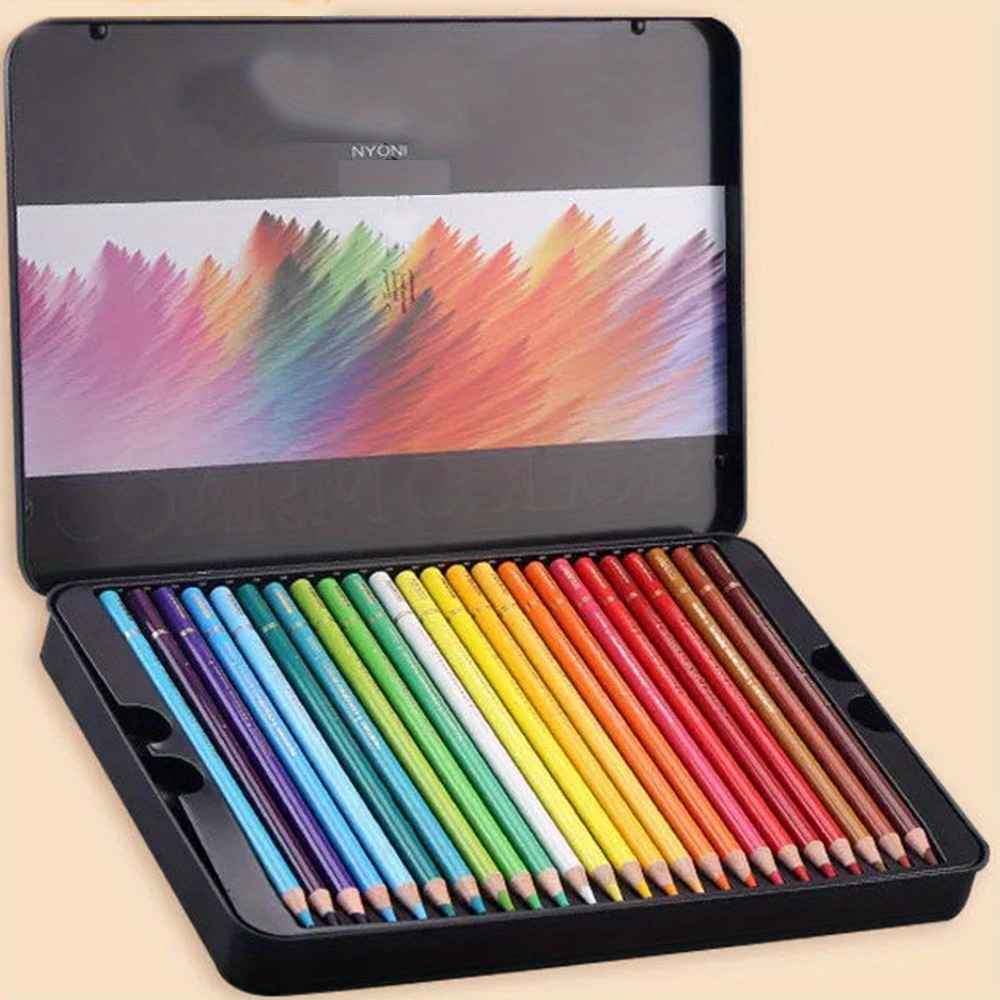24pcs/set Colored Pencils for Adult Coloring , Soft Core,Ideal for
