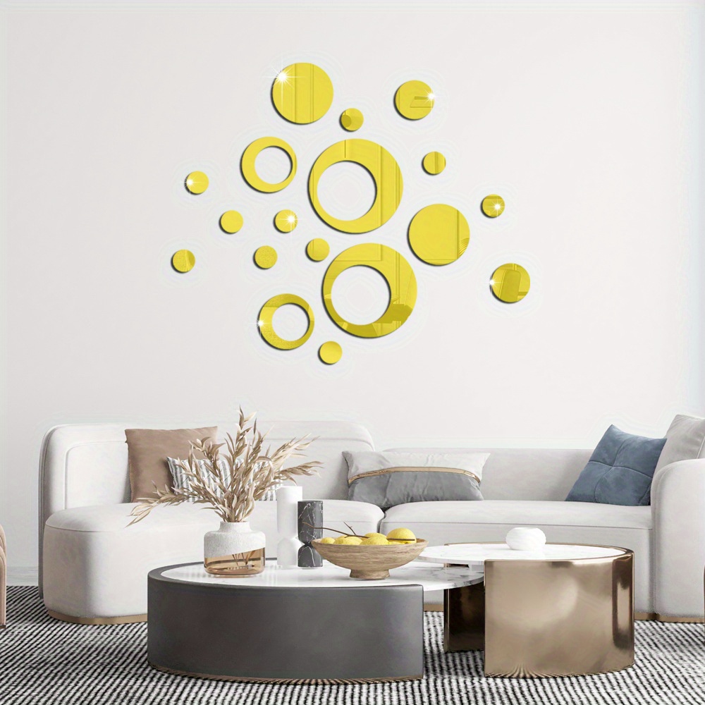 Simple Round Wall Sticker, Decoration Bedroom Living Room Acrylic ...