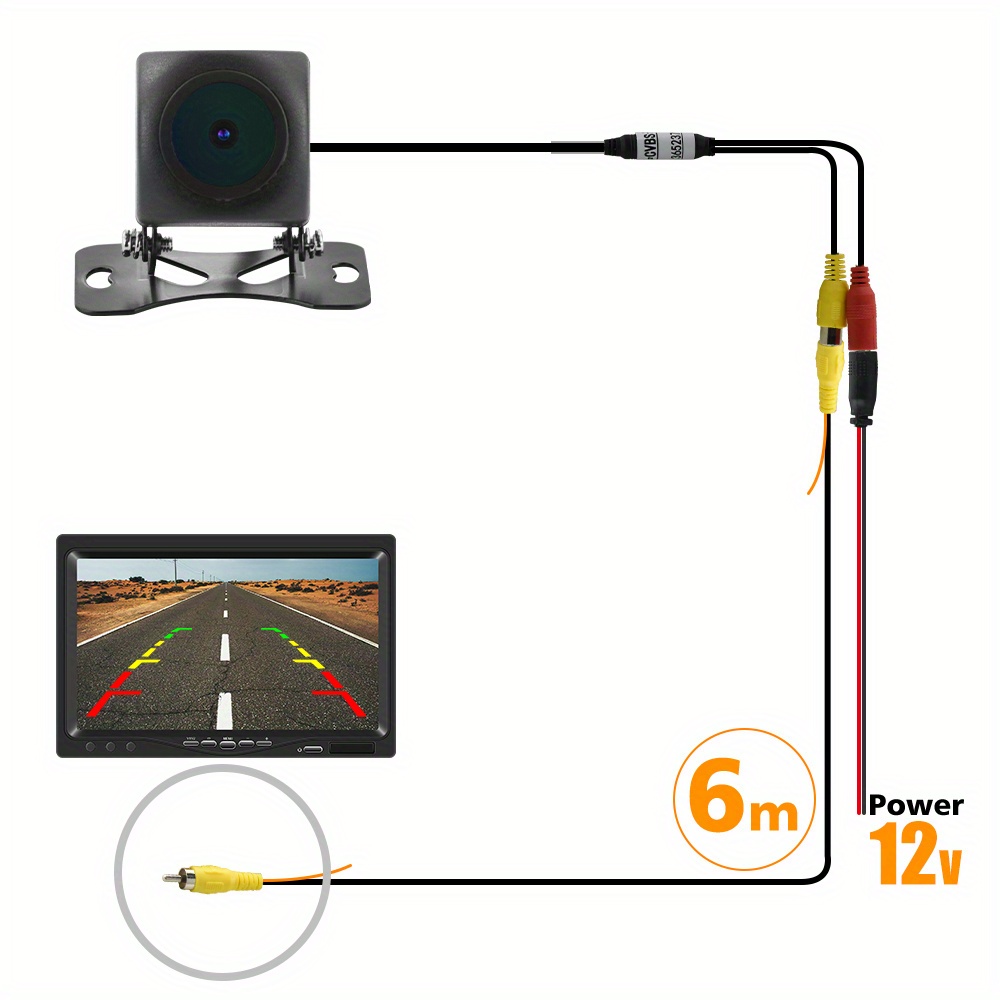 Compre Cámara De Visión Trasera De Coche Ahd, Cámara De Metal Resistente Al  Agua Para Colgar Con Tornillos Para Coche Mini Coches y Cámara Trasera De  Visión Trasera Para Coche de China