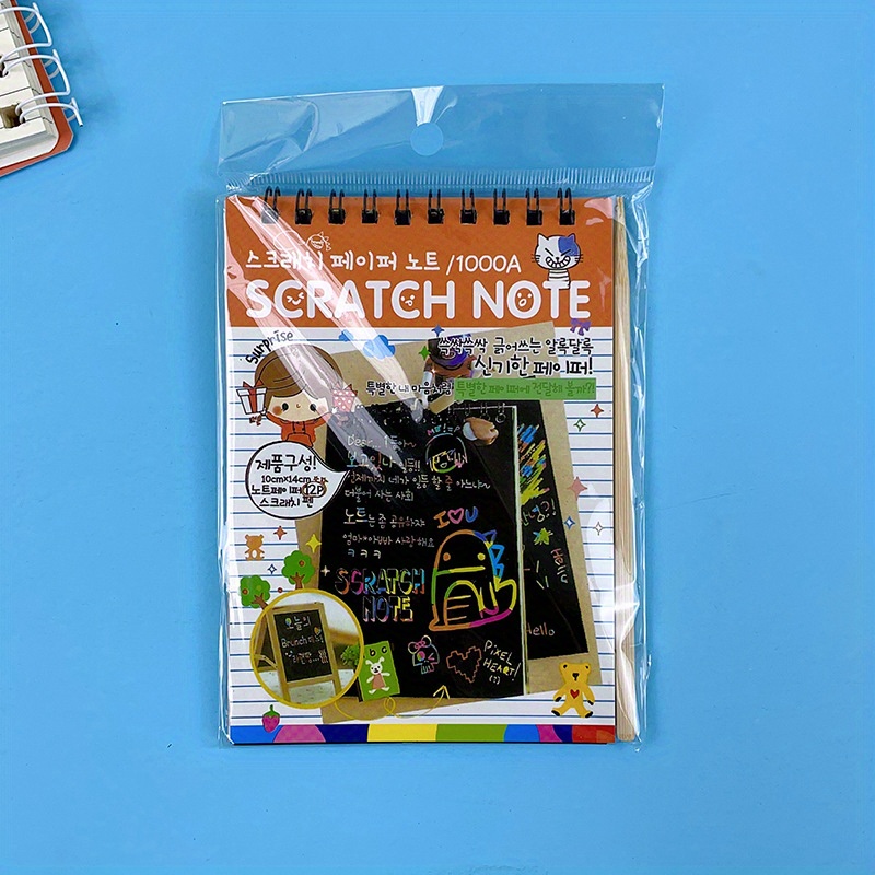 25pcs Students Scratch Paper Scratching Drawing Painting Papers Creative  Scratch Drawing Paper Colorful A4 Scratch Paper DIY Scratch Book