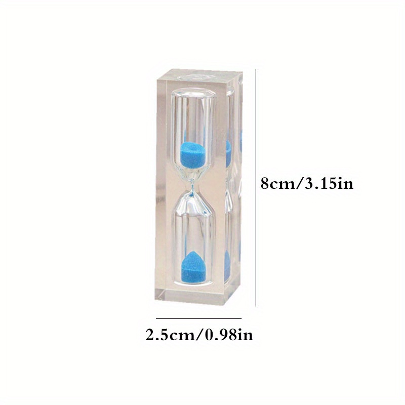 3 Minutes Transparent Hourglass Acrylic Sandglass Colorful Temu