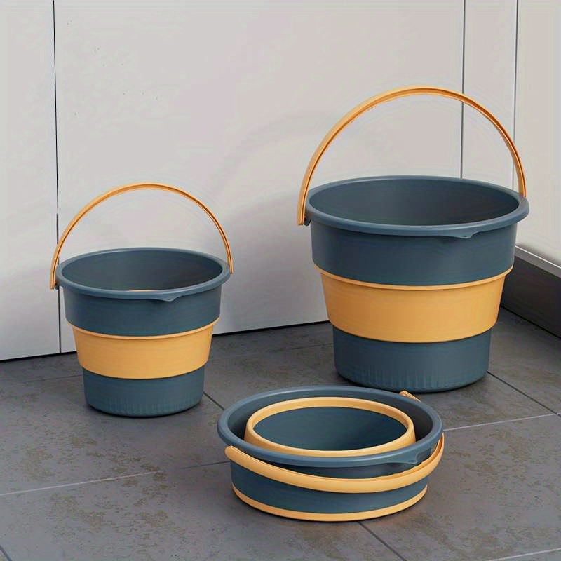 10L Collapsible Bucket with Handle Portable Folding Bucket Outdoor Fishing  Garden Car Wash Versatile - AliExpress