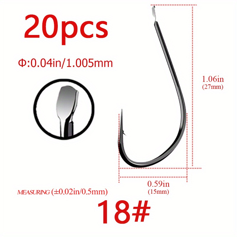 2210 Black Fishing Hooks Saltwater Jig Head Hook Fishing - Temu