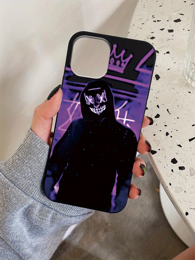 stylish monster in hoodie phone case for iphone 15 14 13 12 11 pro max xs max x xr details 4