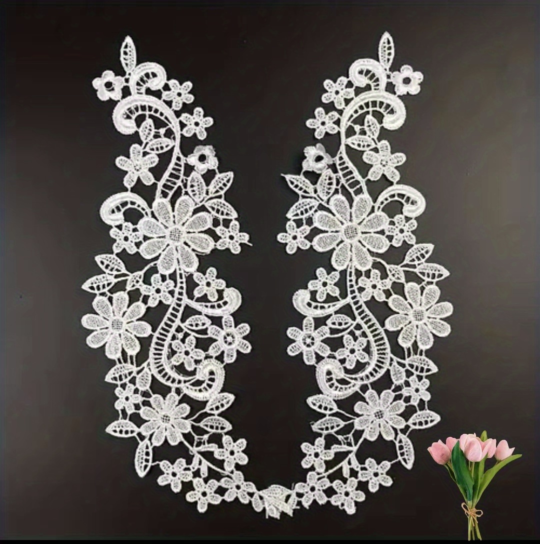 Hollow Water Soluble Lace Appliques Accessories Flower Lace - Temu