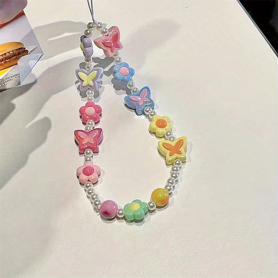FDD 3 A Variety Of Cute Beaded Mobile Phone Chain Acrylic Anti-lost Mobile Phone Rope Mobile Phone Pendant Jewelry I.537848898