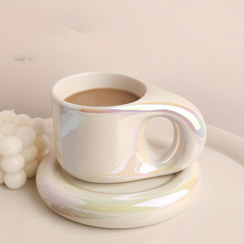 Ceramic Drinking Cup, Ins Style Office Tea Mug, Simple Design, Large  Capacity For Men And Women Home Use