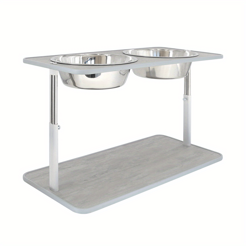 Elevated Adjustable Dog Bowl Stainless Steel Large Food Water Bowls