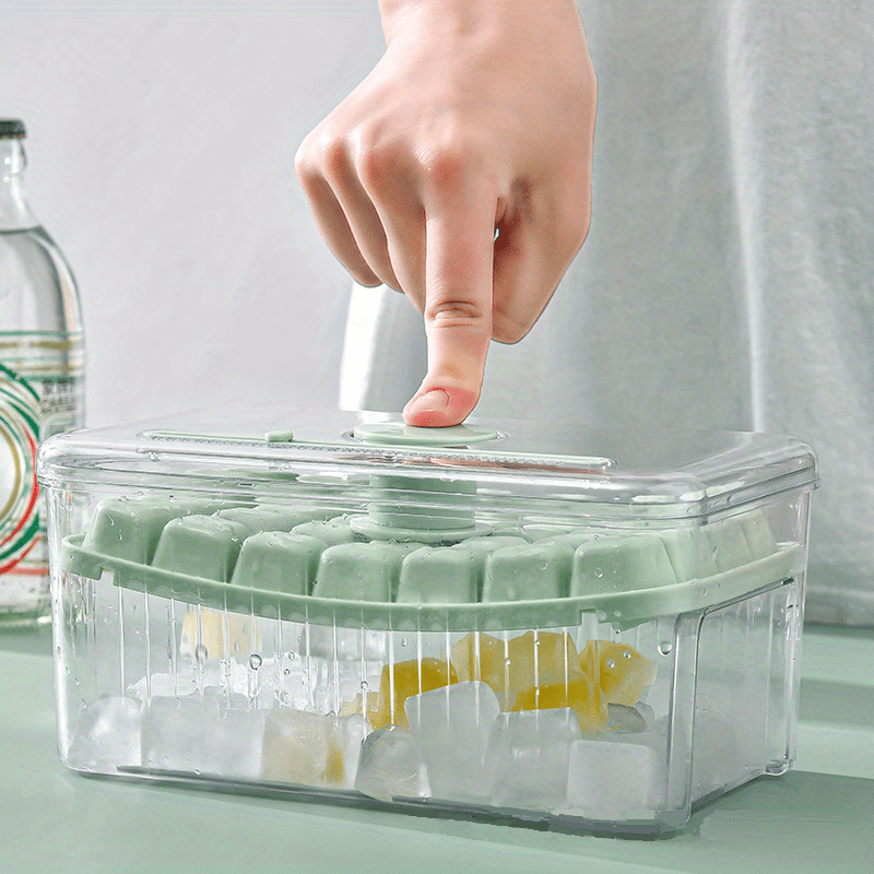 Ice Cube Maker Silicones Ice Storage Box Double Layer Ice Cube