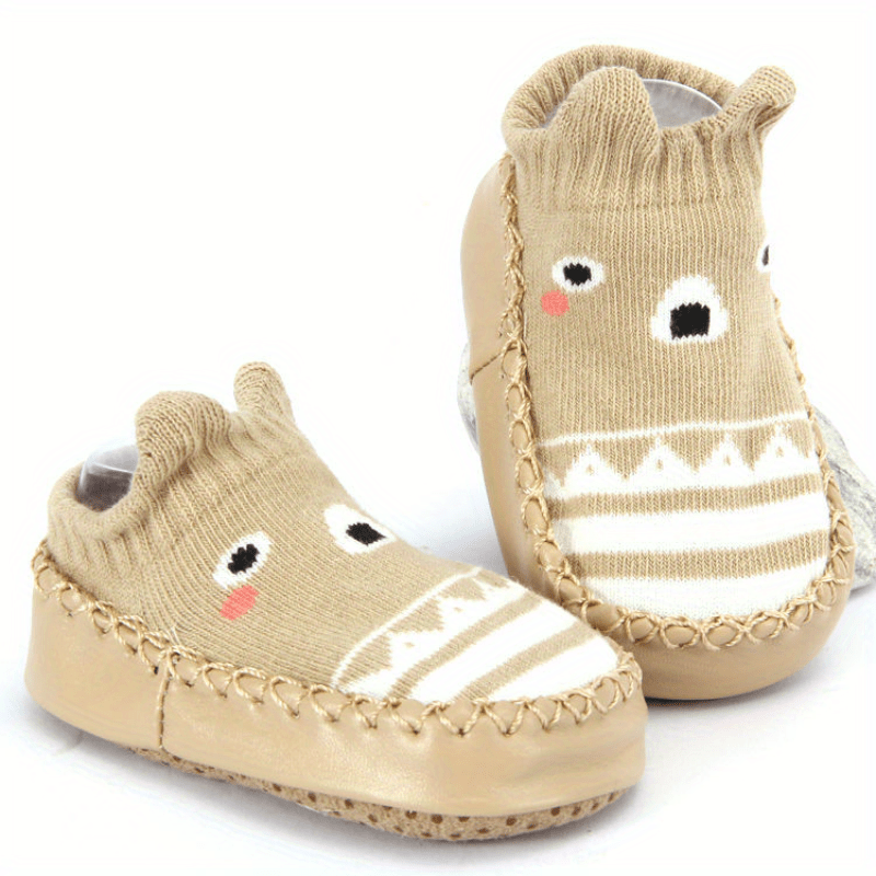 Cathalem Baby Shoes 12-18 Months Children Anti Slip Shoes Baby Girl Cotton  Non Slip Floor Socks Baby Shoes Size 2 Brown 18 Months 