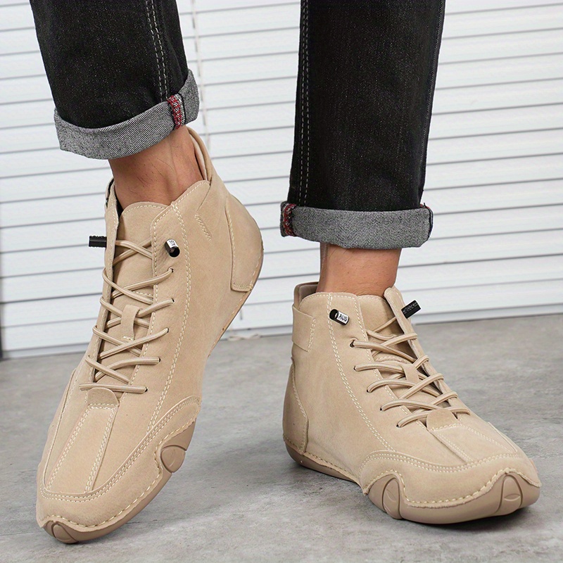 Men's Fashionable Ankle Top Breathable Casual Shoes, Trendy Non-Slip Sneakers