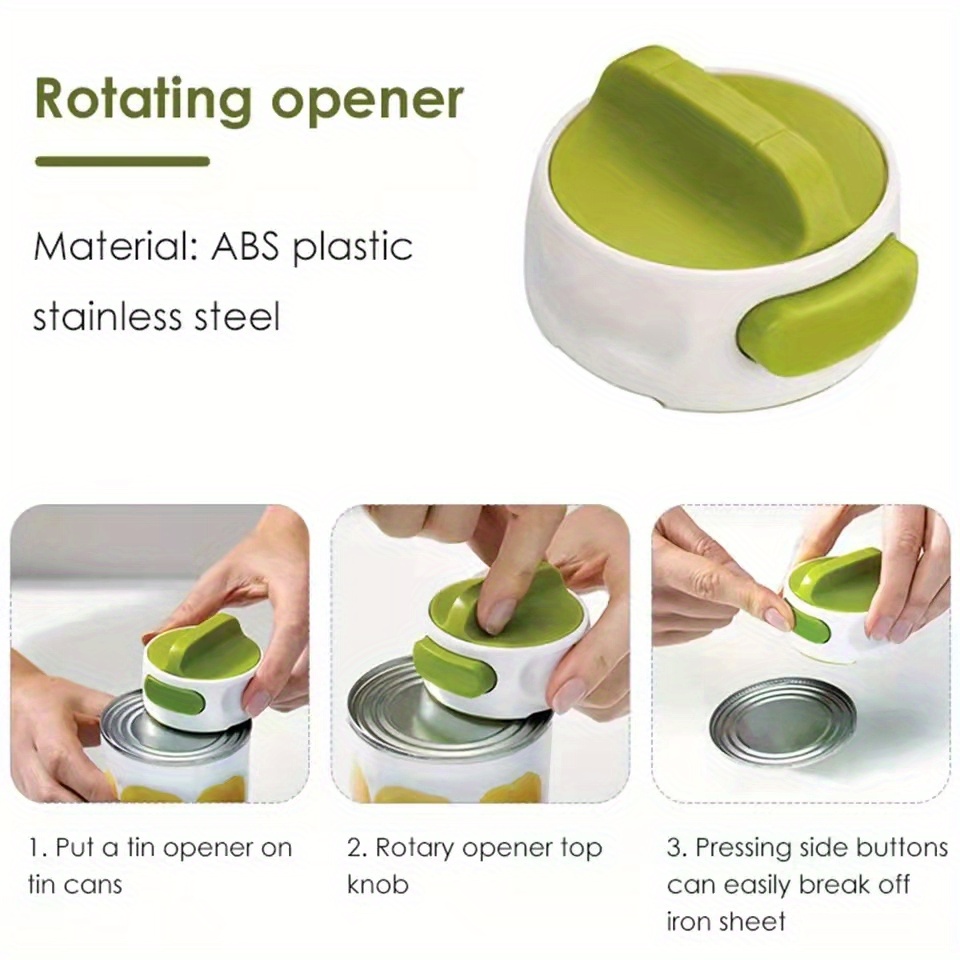 Portable Manual Can Opener Kitchen Tools Universal Simplest Bottle Can  Opener Easy To Twist Release Safe Can Opening - Temu Netherlands