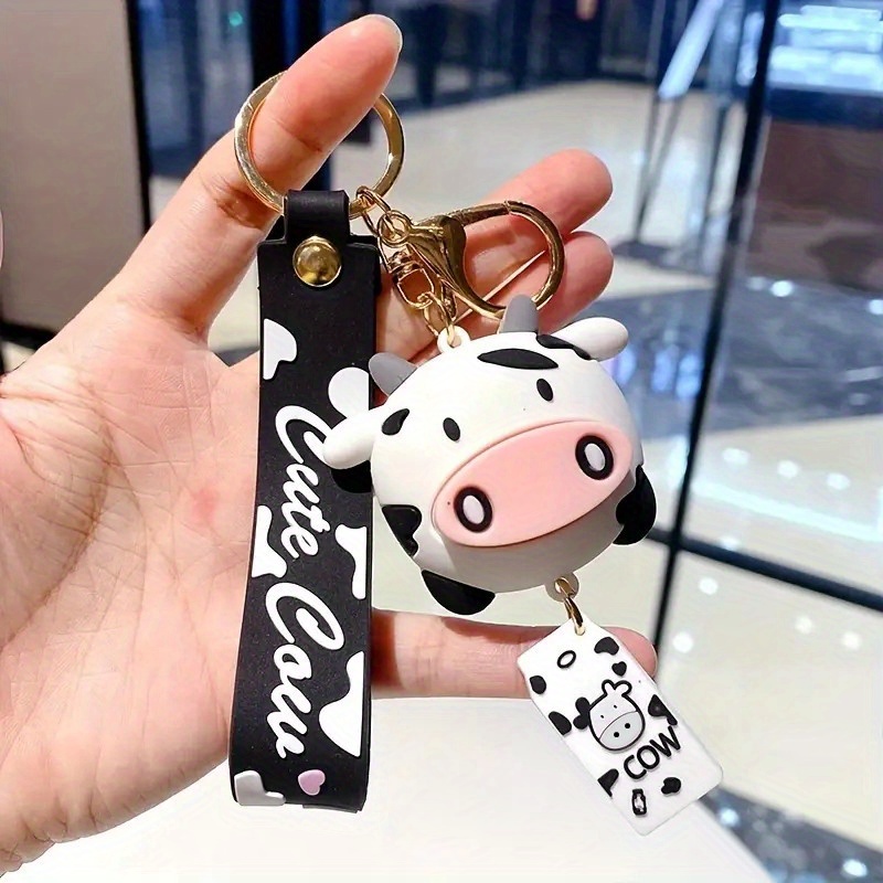 Free Shipping Luxury Cow Hand Bag Charm Keychain Womens 