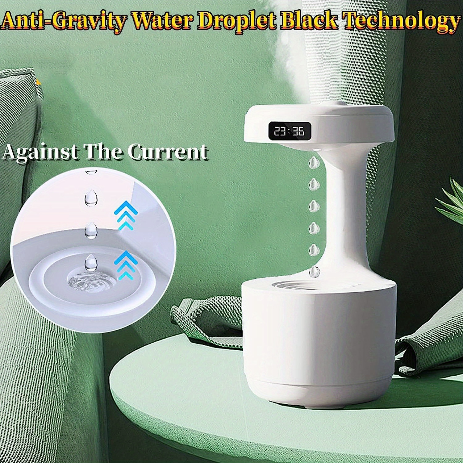 Household Anti-gravity Humidifier - Green Color