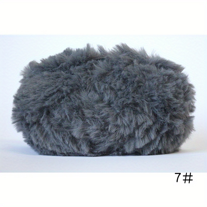 Diy Faux Fur Yarn Rabbit Fur Mink Yarn For Crocheting - Temu