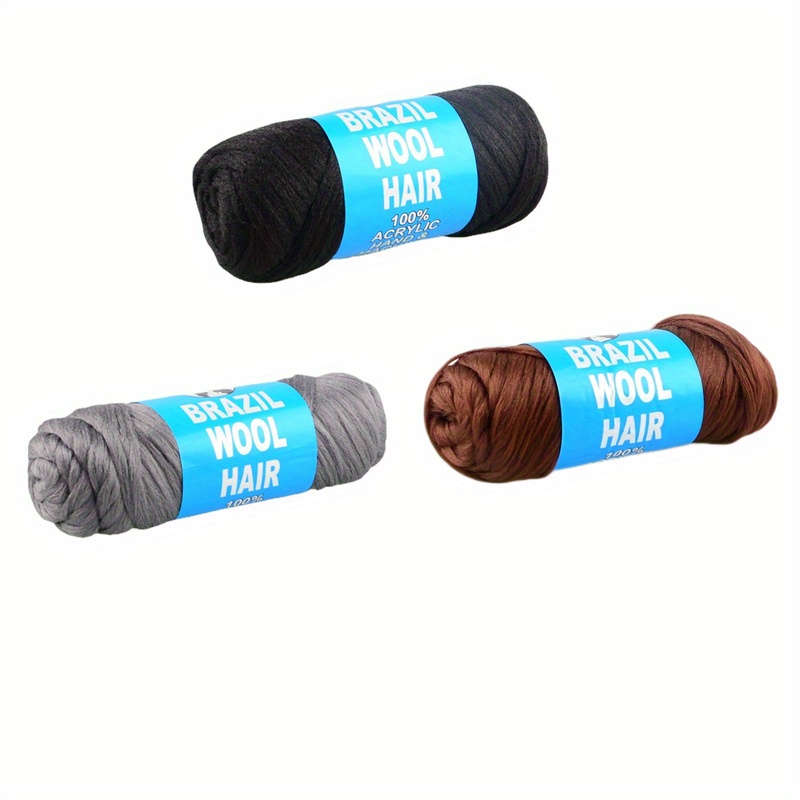 Flame Retardant Brazilian Wool Braiding Hair In Bulk Low Temprature  Synthetic Fiber For Braiding And Twist Braids In From Harmonywigs, $2.08