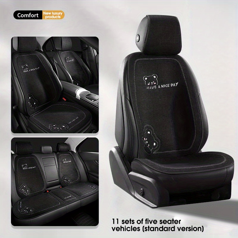 1pc Cartoon Pattern Car Seat Cushion, Four Seasons General Thick