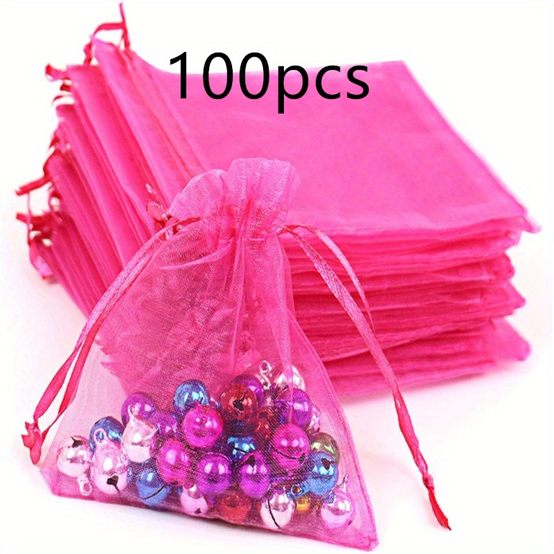 Multiple Colors Organza Jewelry Bags Drawstring Little Mesh - Temu