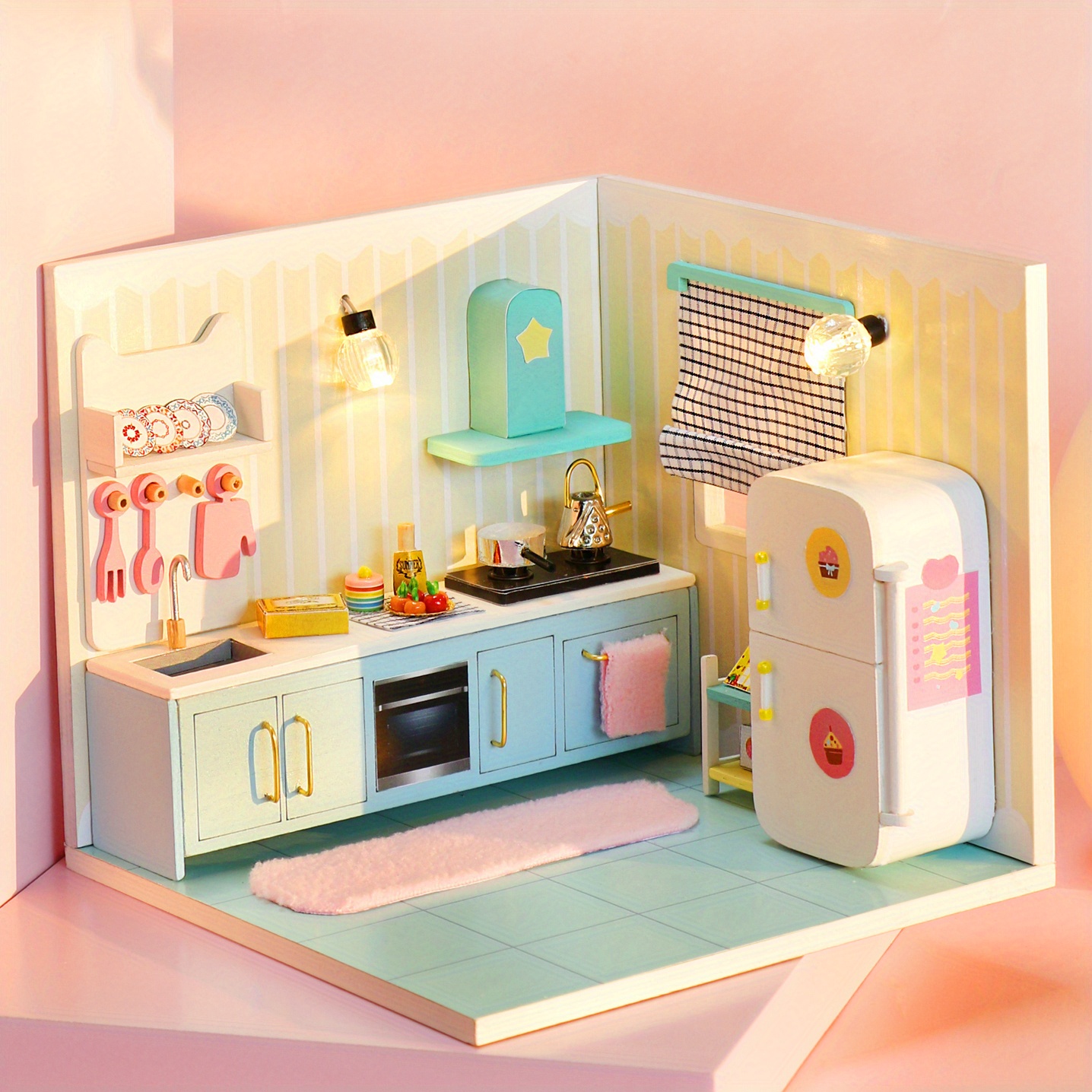 Mini Doll House Kit 3d Three dimensional Puzzle Diy Handmade - Temu