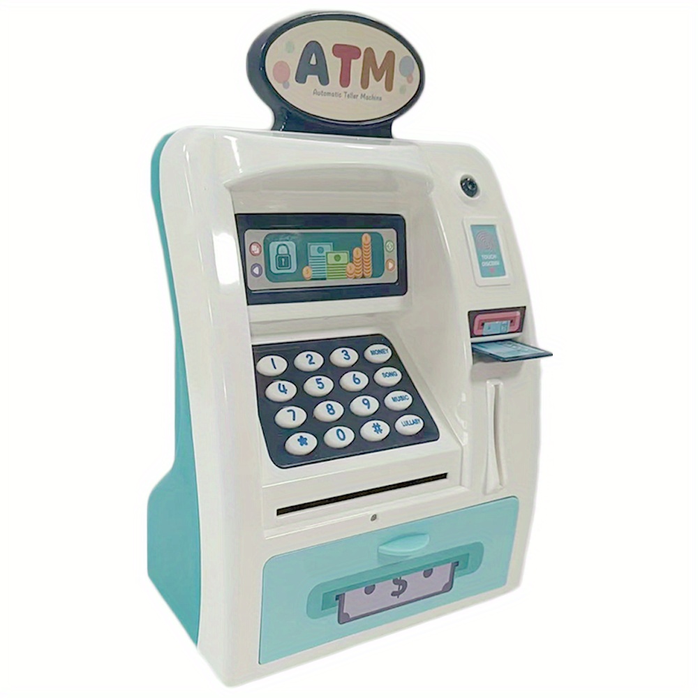 Atm Hucha Hucha Contraseña Hucha Electrónica Niños Juguete - Temu