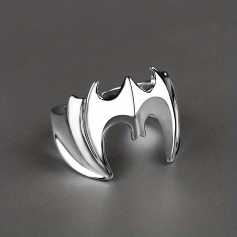 Men's Gothic Punk Bat Opening Finger Ring