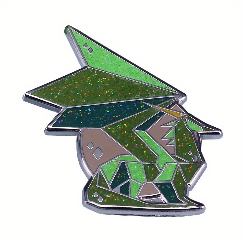Image of Dadetcdf Enamel Pin - With Glitter Accents, Fashionable Metal Lapel Brooch For Jackets & Jeans