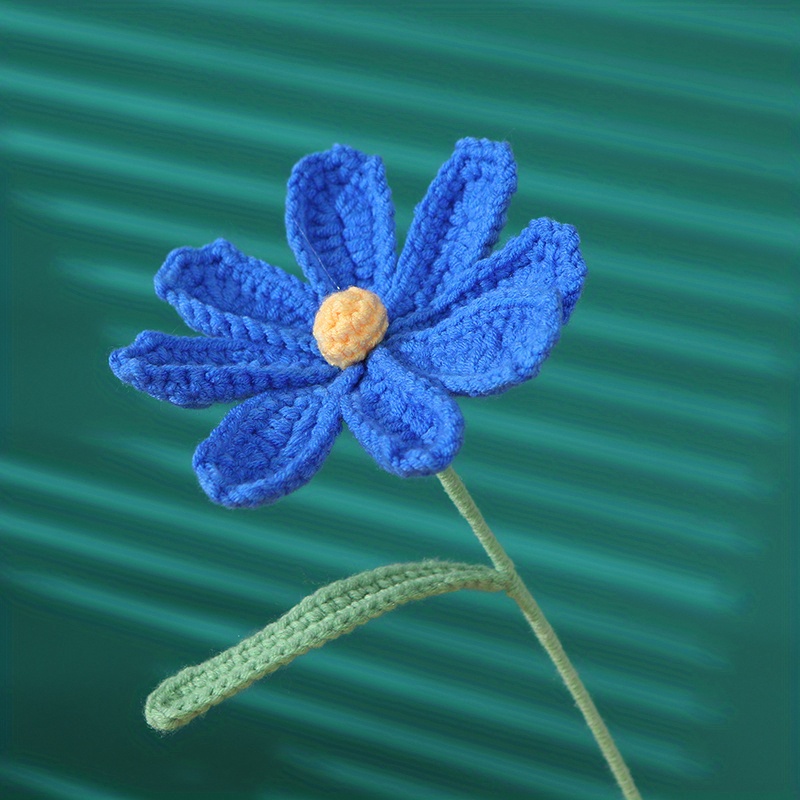 New Creative Wool Eternal Crochet Flowers Knitting Flower - Temu