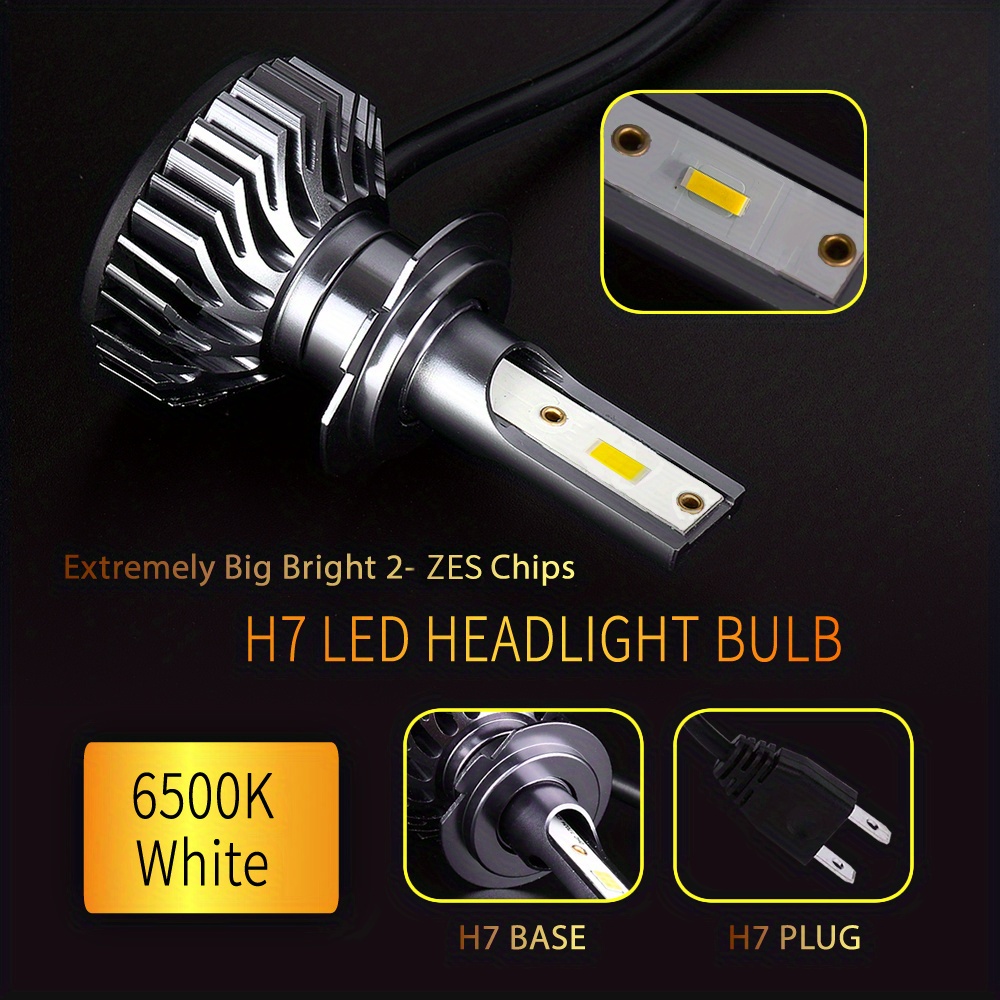 Infitary-bombilla LED para faro delantero de coche, luz CANBUS para  vehículo, H4, H7, 30000LM, CSP3570, H1, H3, H11, H13, H27, 880, 9005, HB3,  9006