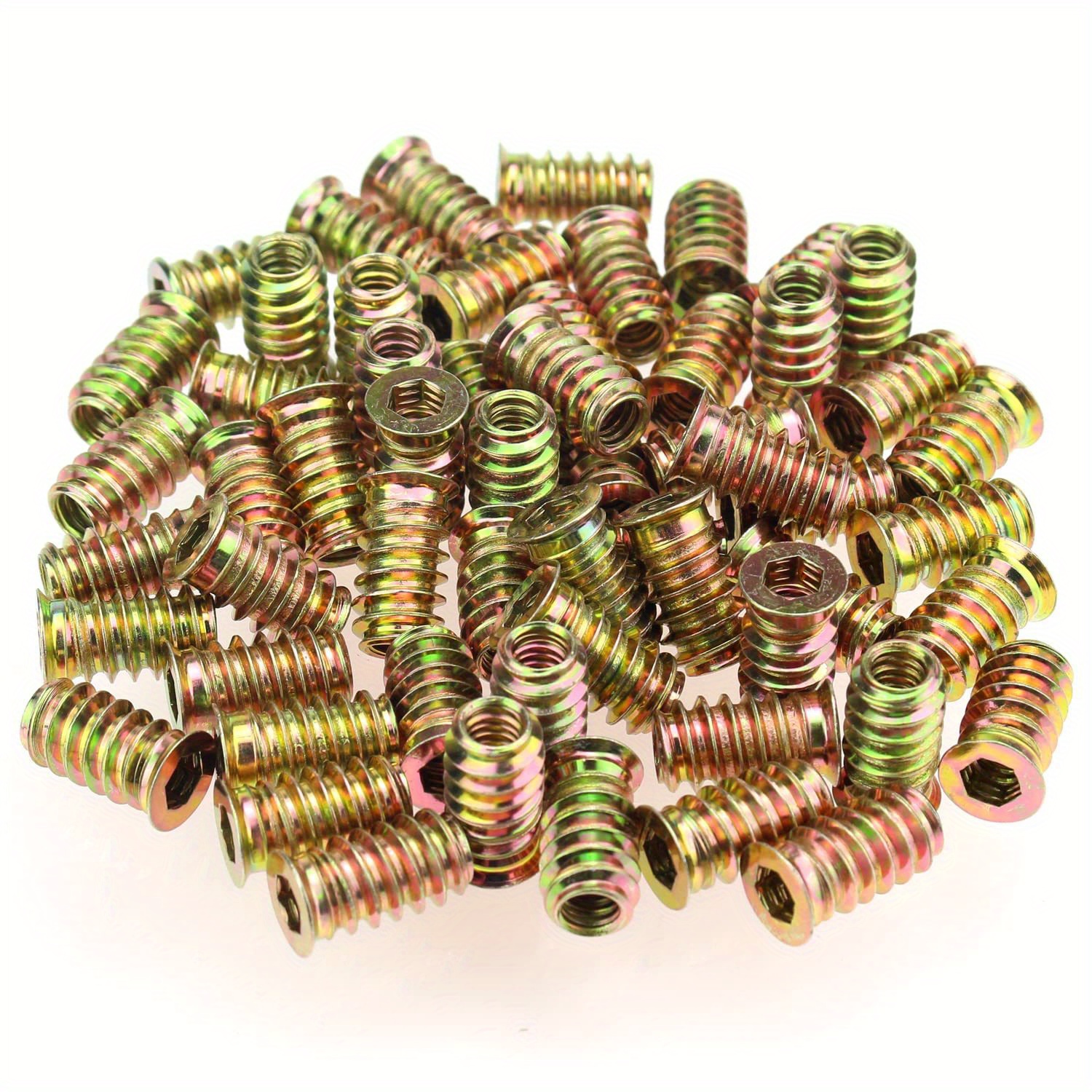 100pcs M6 1/4 20 X 10mm Vis À Bois Filetée Écrou Encastré - Temu Canada