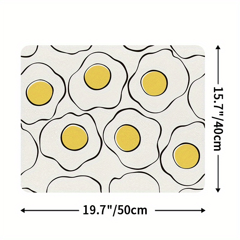 Dexi Egg Pattern Dish Drying Mat For Kitchen Counter Non - Temu