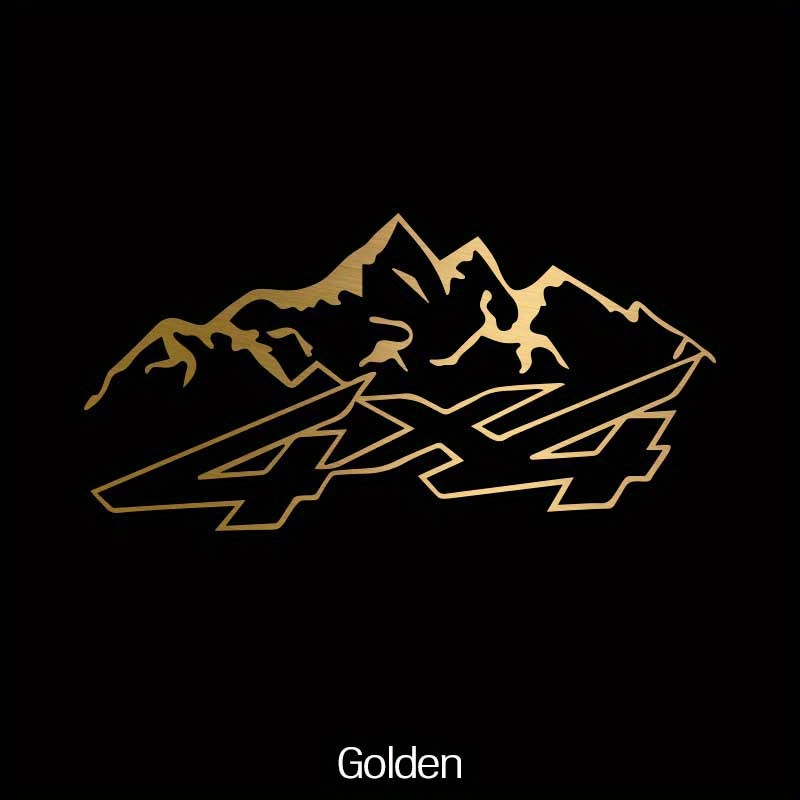 Waterproof Decals for 4X4 Mountain Off-Road Vehicles, Including Cars, Motorcycles, And Trucks, Perfect for Windows And Bumpers
