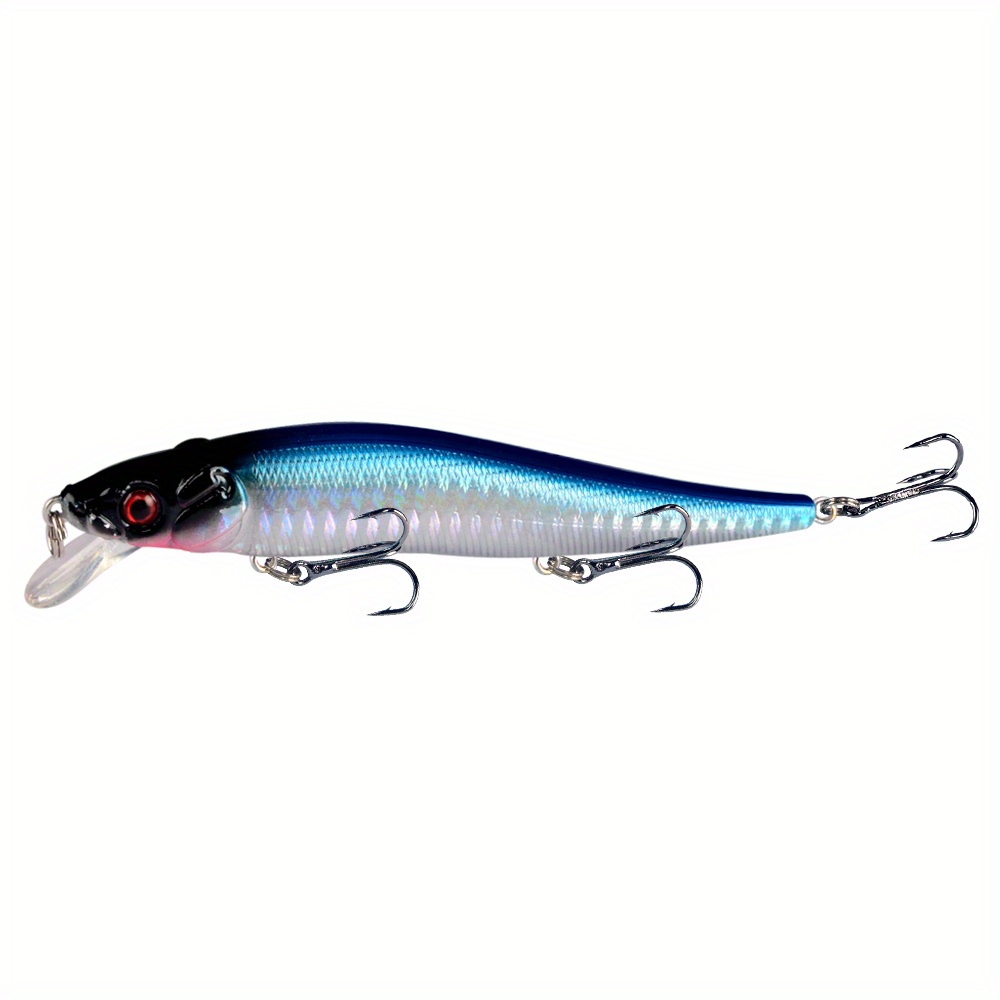 Minnow Fishing Lure Hard Bait Trolling Pike Carp Wobbler - Temu