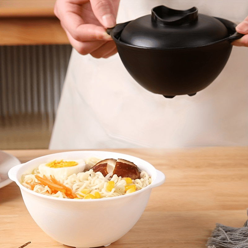 Ramen Bowl With Cover Instant Noodle Bowls Casserole Ramekin - Temu