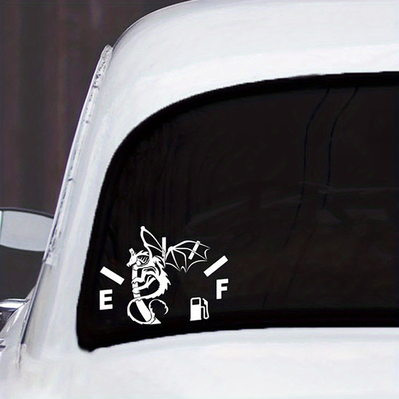 Wooauto Auto Tankdeckel Aufkleber,Wasserdichter Autoaufkleber Sticker  Reflektierende Lustige Gasanzeige Aufkleber Kreativer Cartoon Autoaufkleber