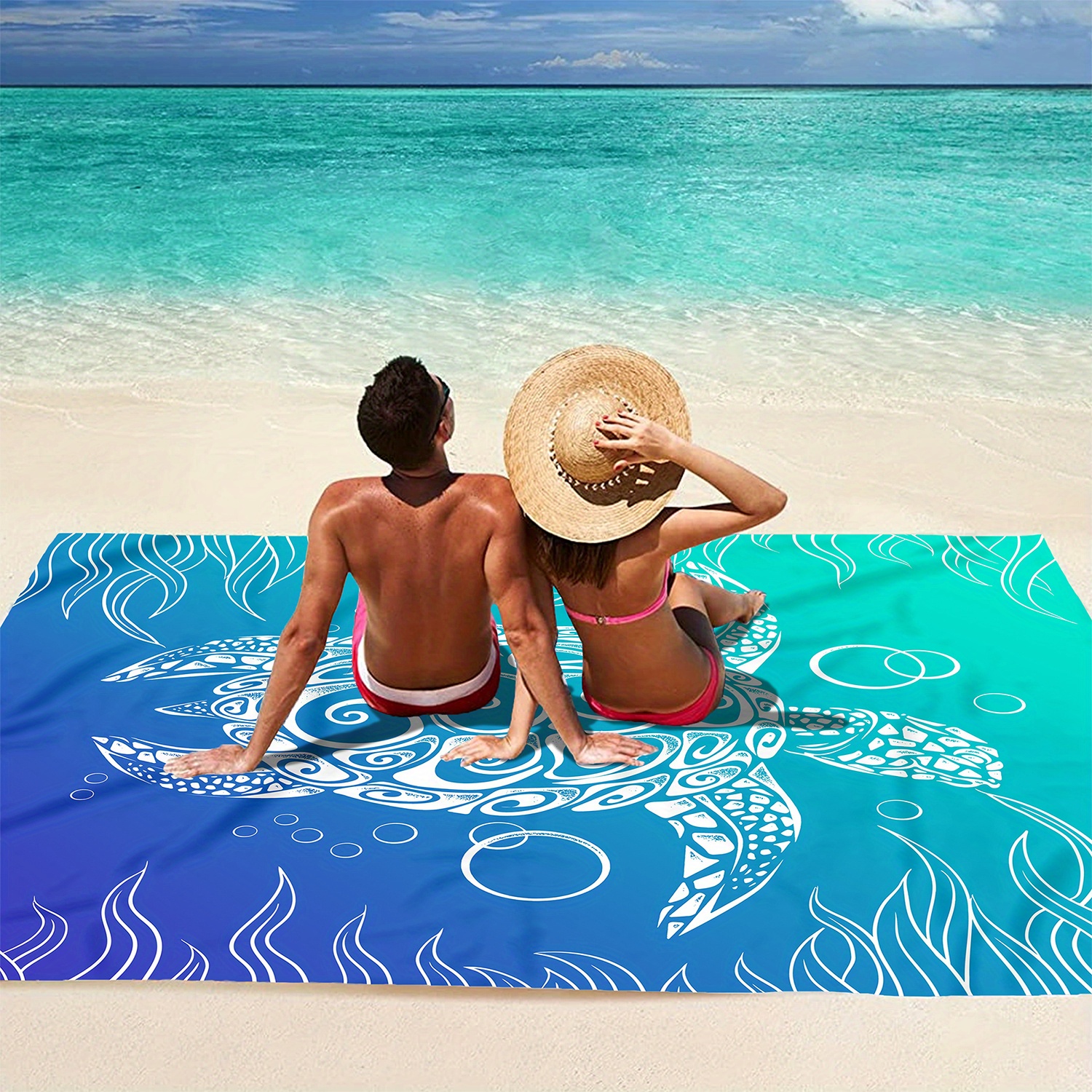 Sunlit beach online blanket