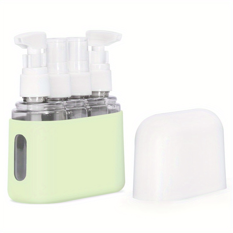 TEMU Travel Dispensing Bottle Set Press Dispensing Bottle 2pcs Set, 3pcs Set, 4pcs Set, Press Dispensing Bottle Cosmetic Dispensing Bottle Set