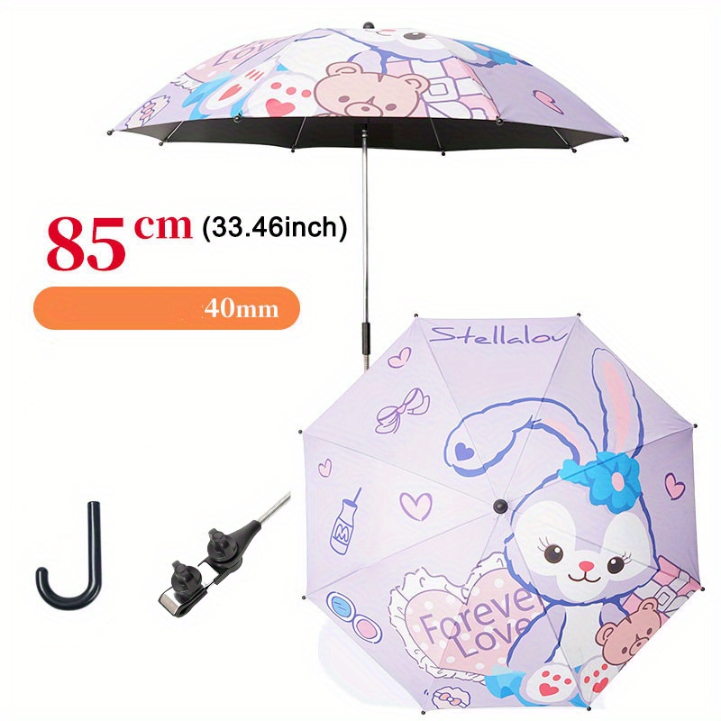 Parapluie universel pour poussette, Protection solaire, Parasol, avec  pince, réglable à 360 degrés, UV - AliExpress