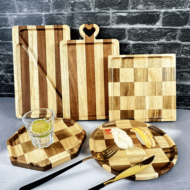 Wood Cutting Board, Wooden Chopping Board For Kitchen Meat And Cheese,  Cheese Board, Suitable For Indoor Outdoor, Kitchen Utensils, Apartment  Essentials, College Dorm Essentials, Off To College, Ready For School, Back  To