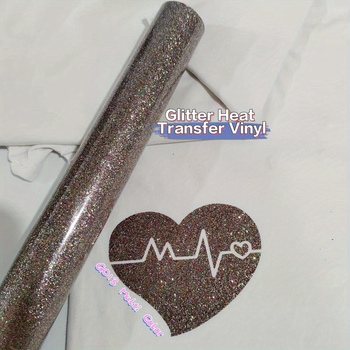 Silver Glitter Heat Transfer Vinyl