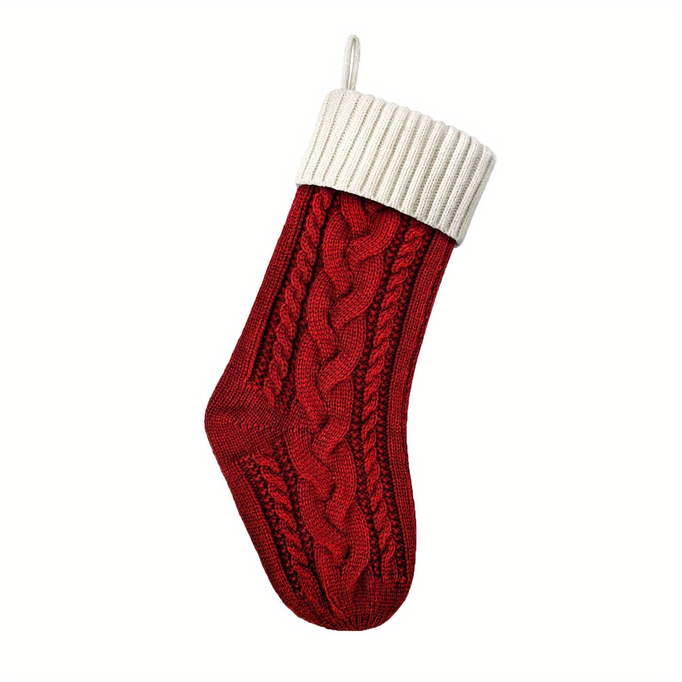 Christmas Stockings Large Cable Knitted Xmas - Temu