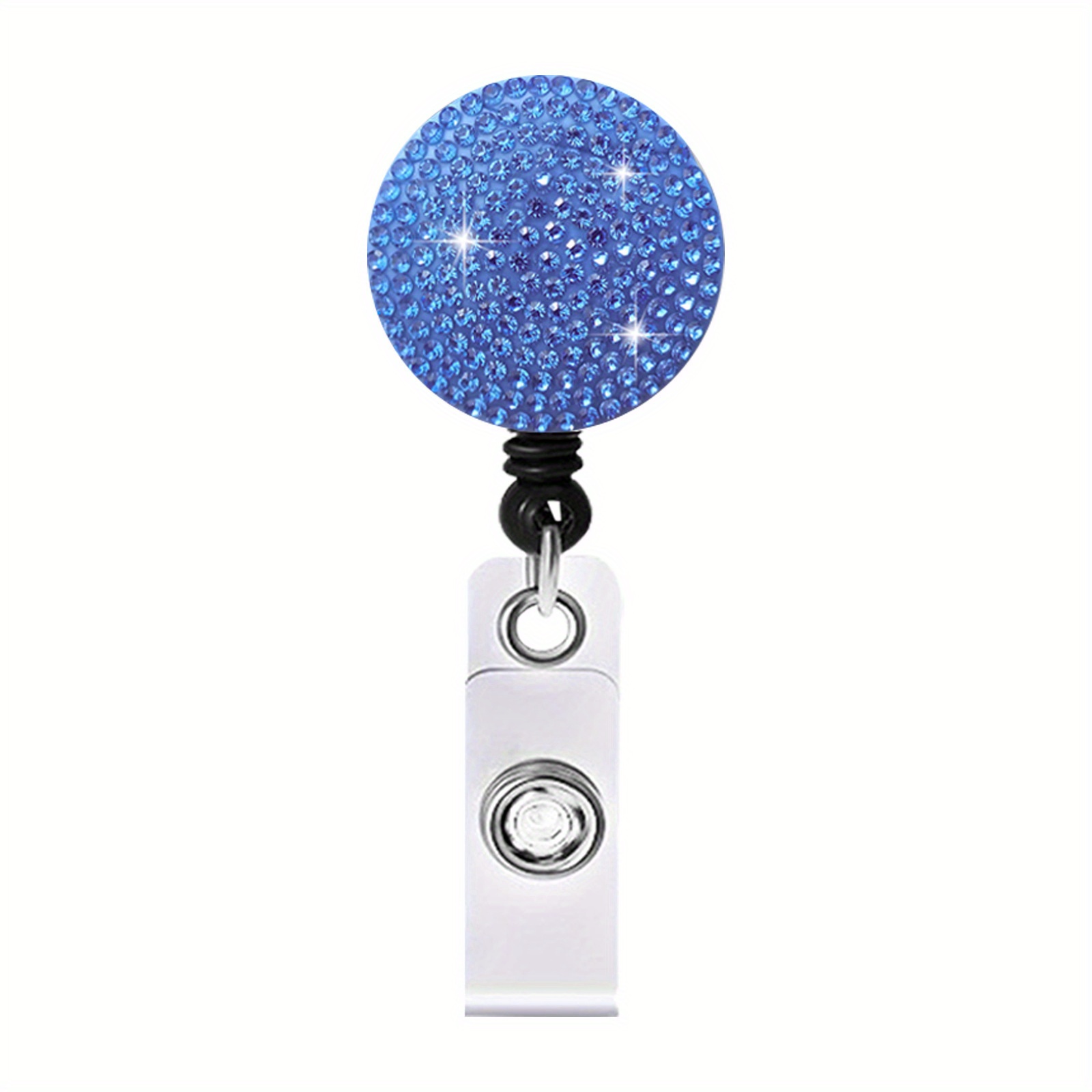 Valentine's Day Acrylic Glitter Retractable Badge Reel ID Name