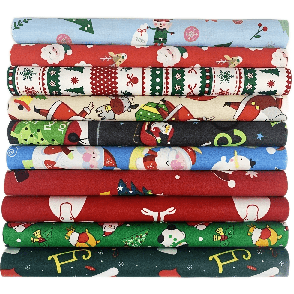 Christmas Fabric Bundles Sewing Quilting Fabric Christmas - Temu