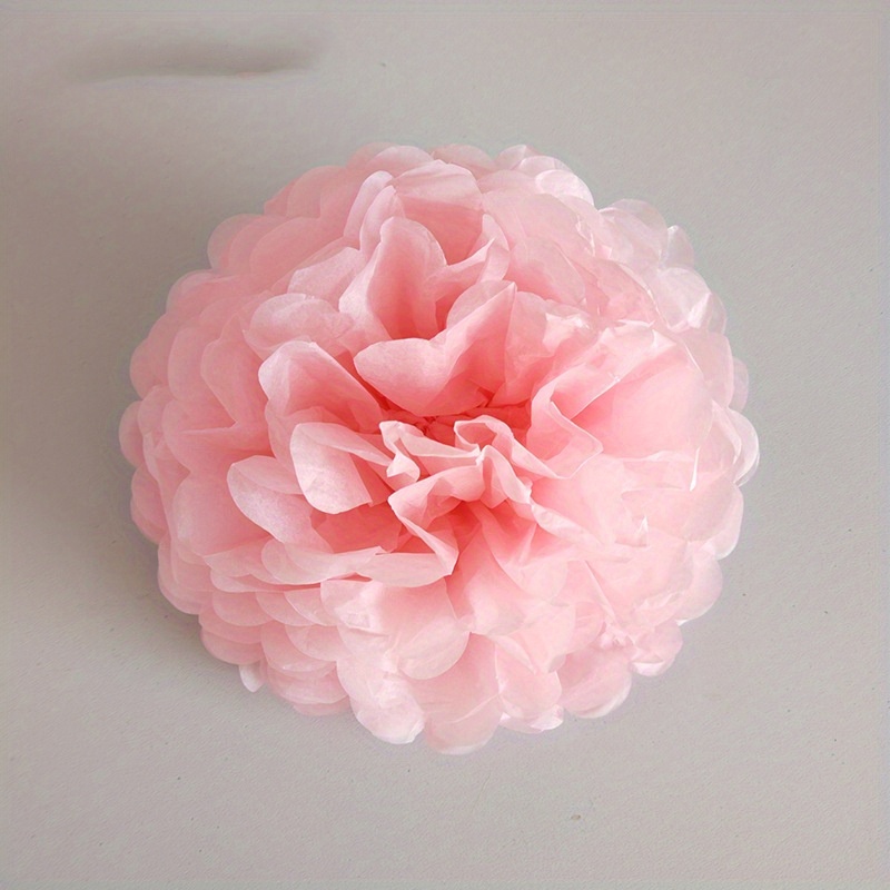 How to Make Tissue Paper Pom Poms  Tissue paper flowers, Baby shower  decorations, Tissue paper pom poms