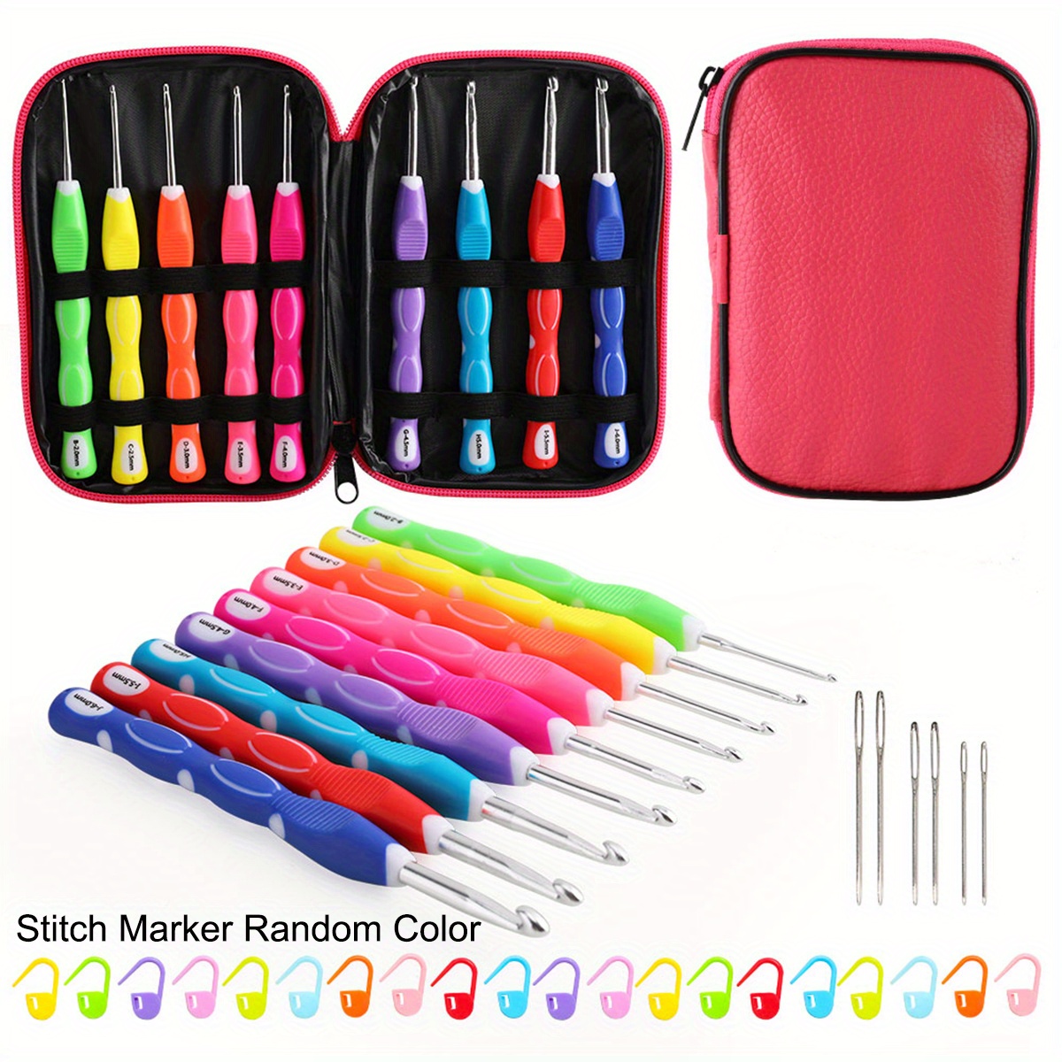 LOOEN Crochet Hooks Soft Rubber Crochet Hook Kit Bahrain