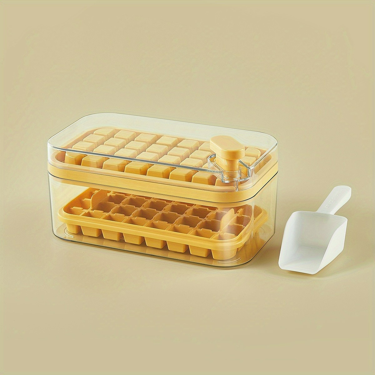 Press Type Ice Mold, Box One-button Ice Cube Maker, 1 Ice Tray Making Mold  With Storage Box And Lid Bar, Kitchen Accessories - Temu